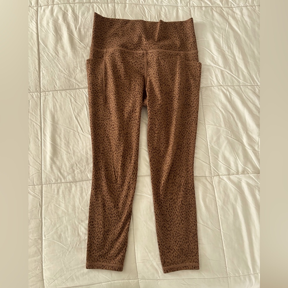 Athleta Brown Leopard Print Leggings